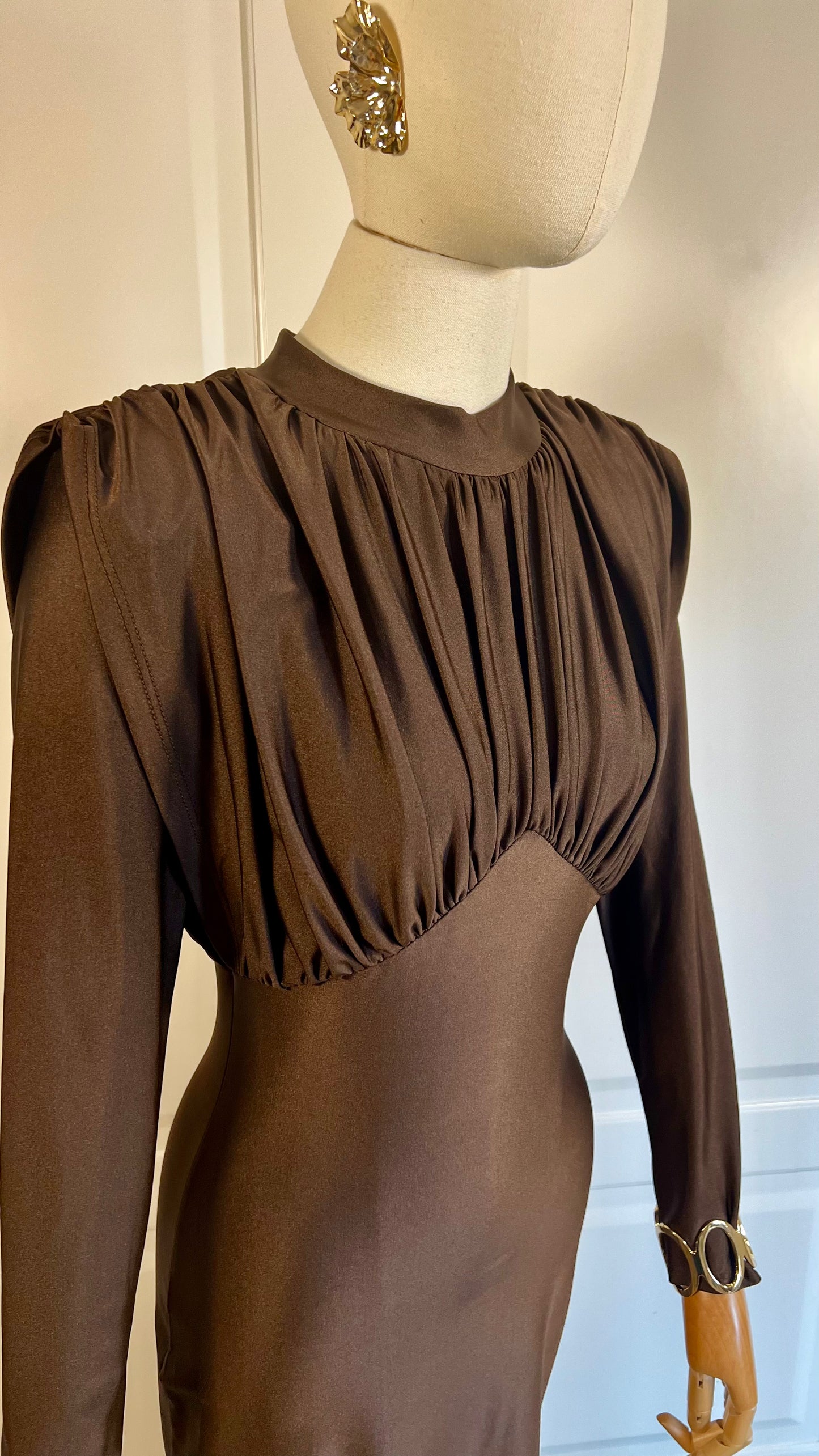 VESTIDO CATALINA MARRON