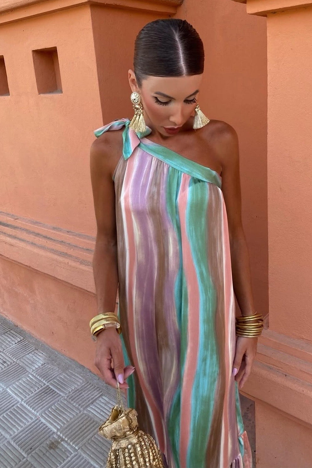 VESTIDO AITANA ASIMETRICO