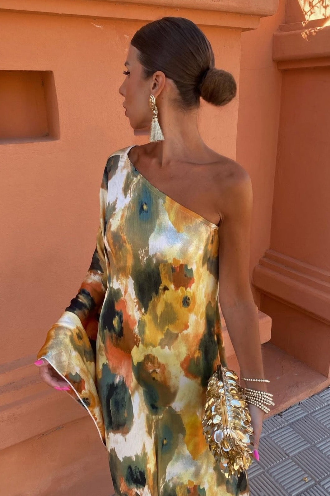 VESTIDO LIA ASIMETRICO AMARILLO