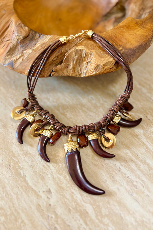 COLLAR COLMILLOS PIEDRAS