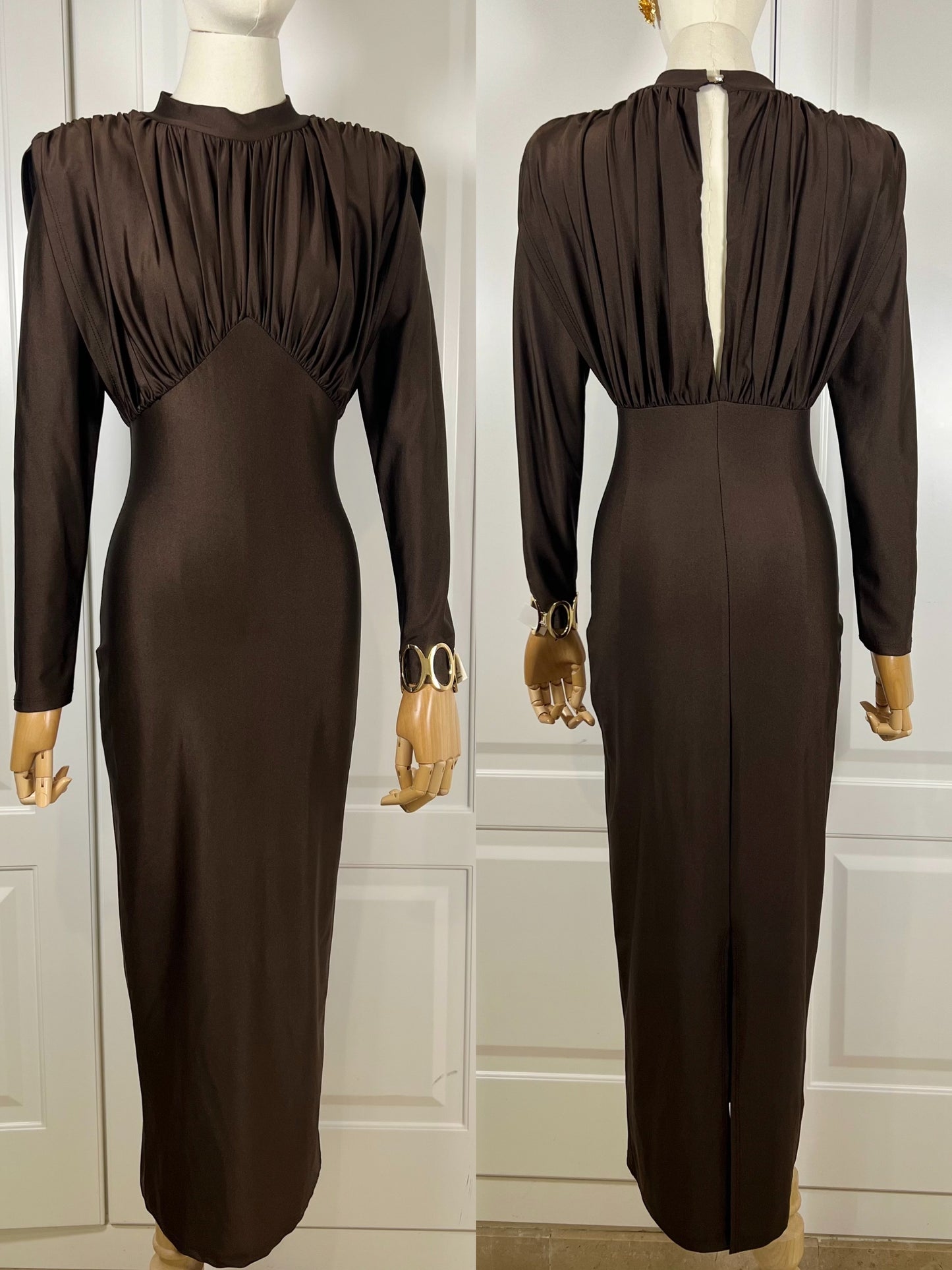 VESTIDO CATALINA MARRON