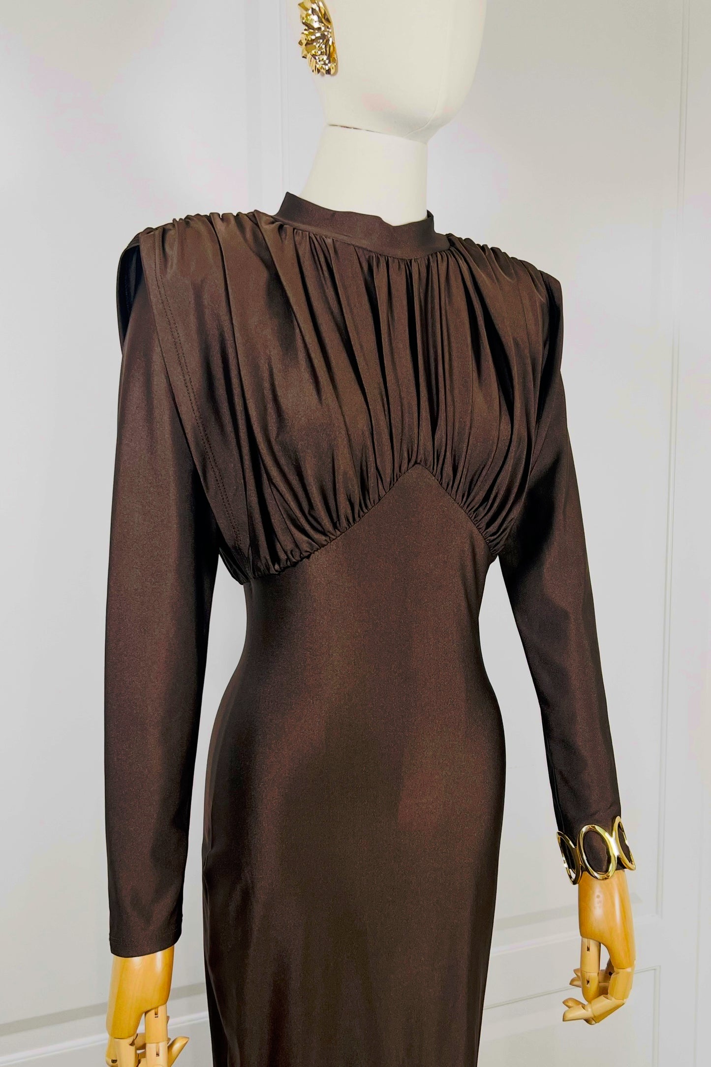 VESTIDO CATALINA MARRON