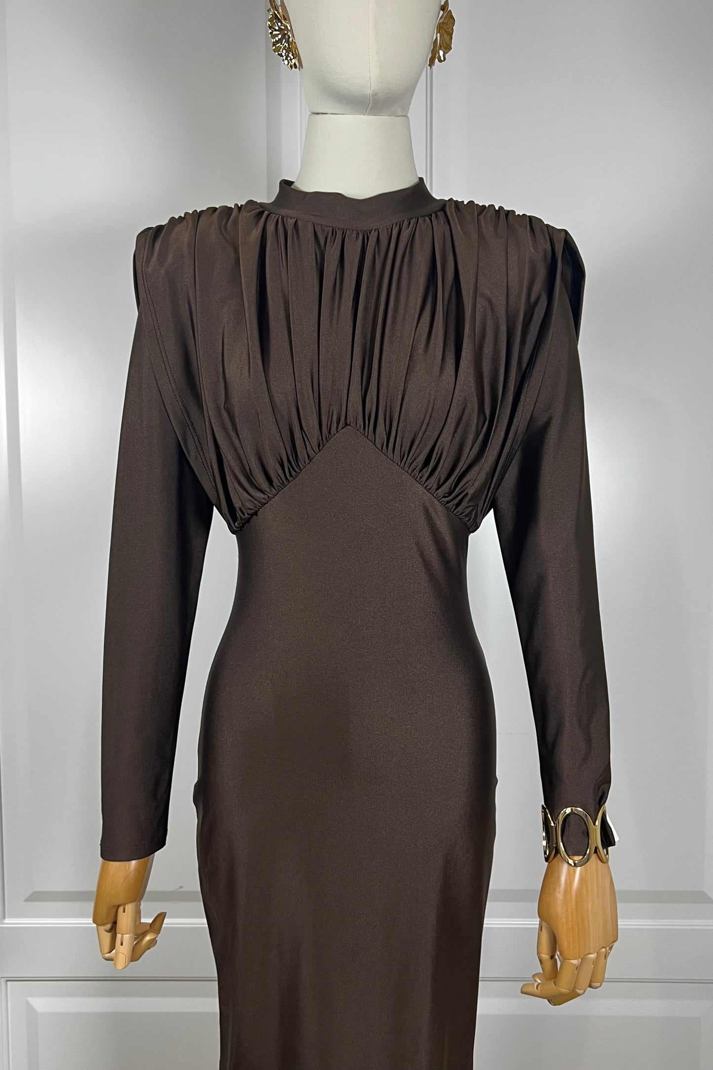 VESTIDO CATALINA MARRON